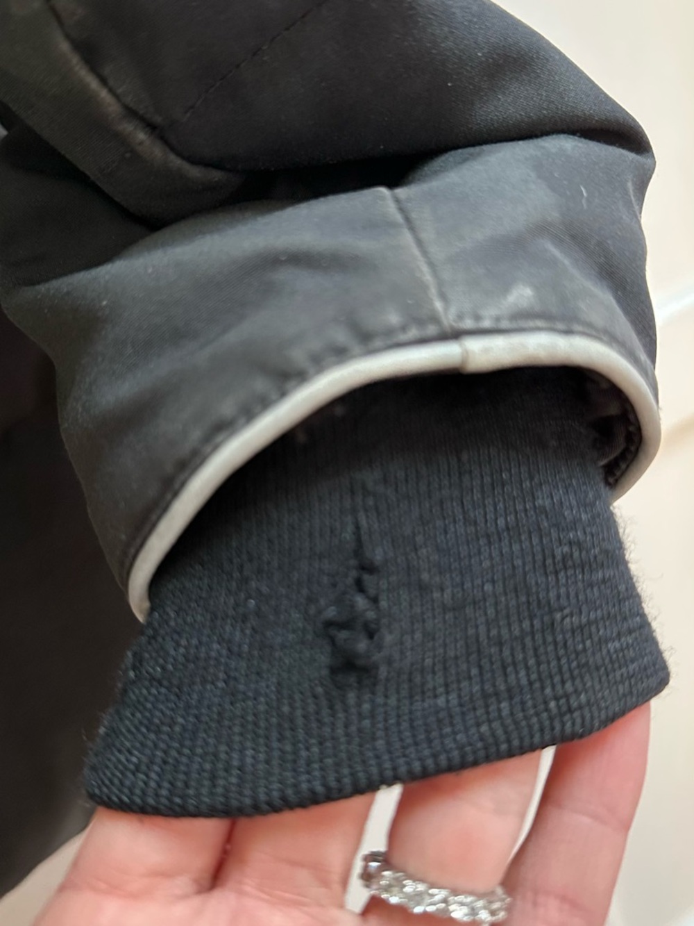 Canada Goose Kids Black Puffer Coat with Reflective Trim - Picture 13 of 14